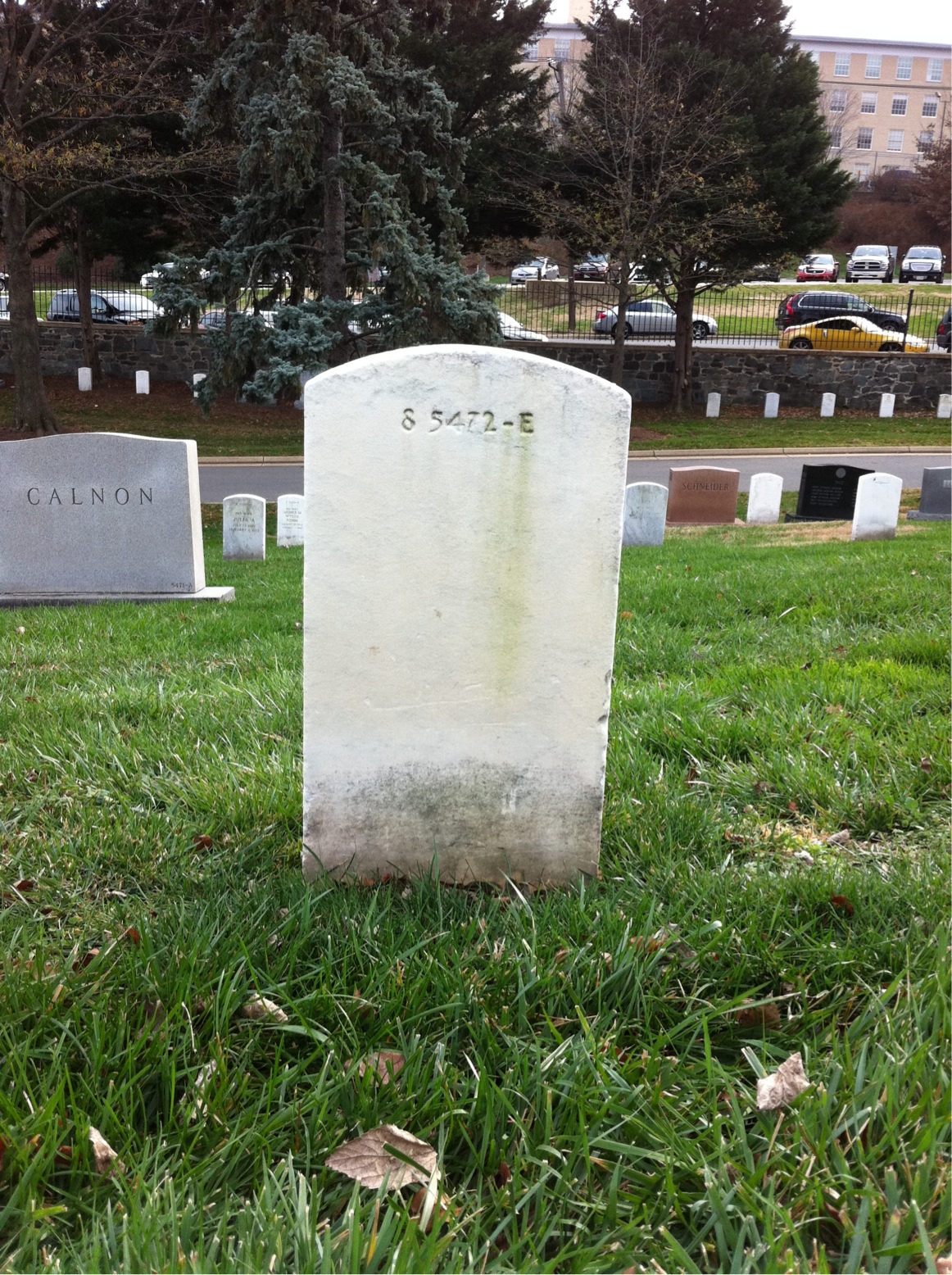 Back of headstone — Alice Anderson