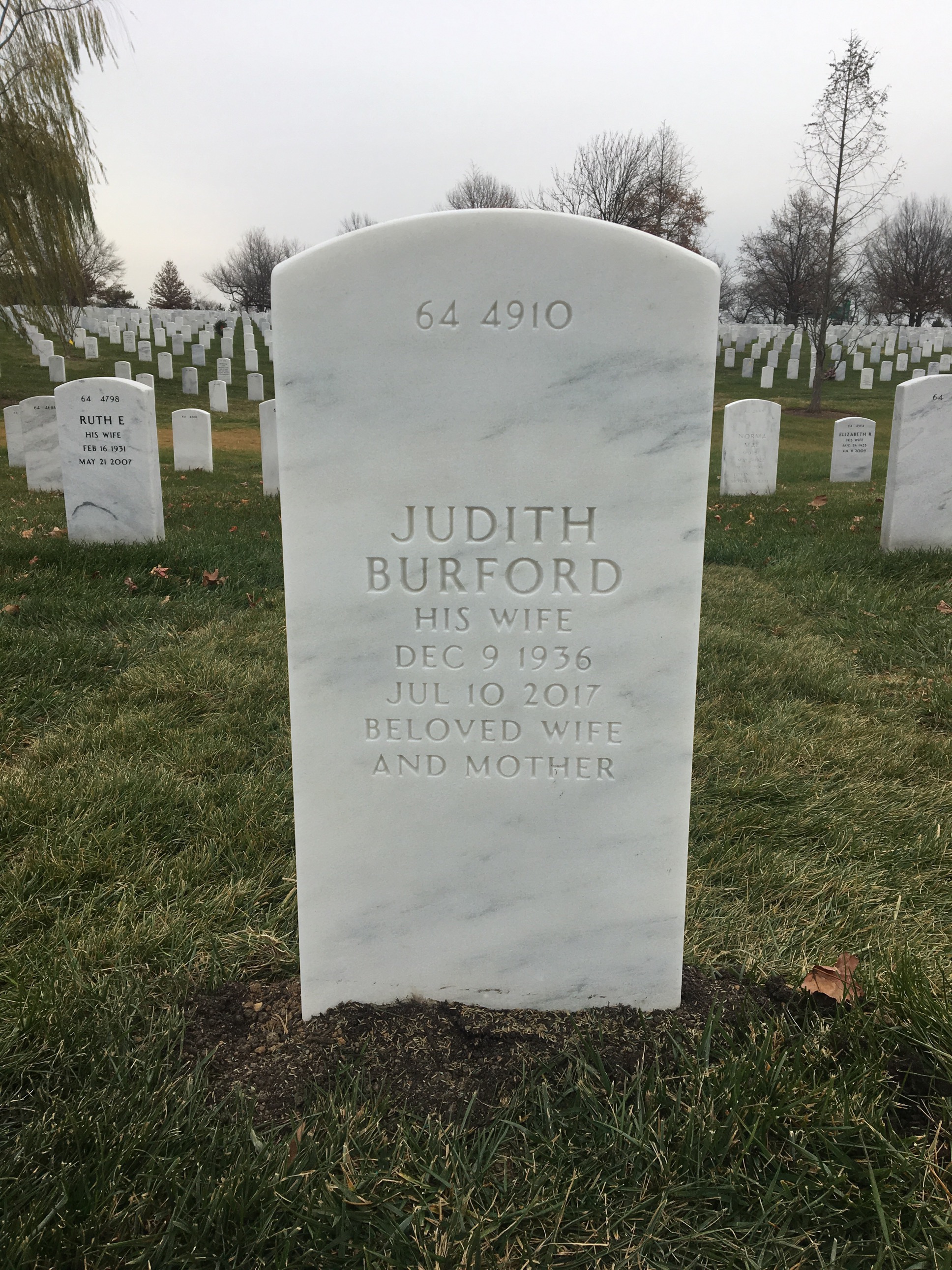 Back of headstone — William Doran