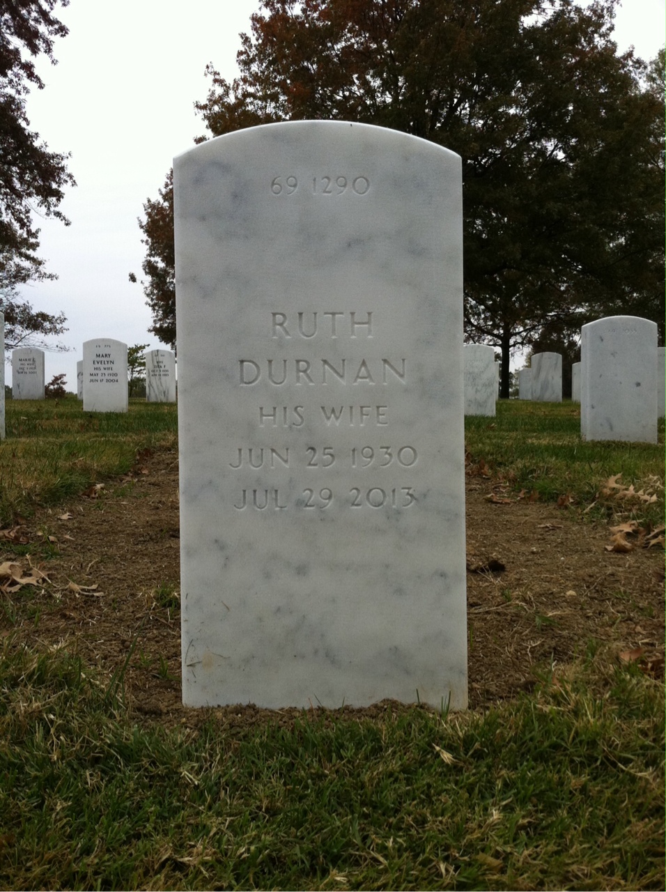 Back of headstone — Paul Johnson