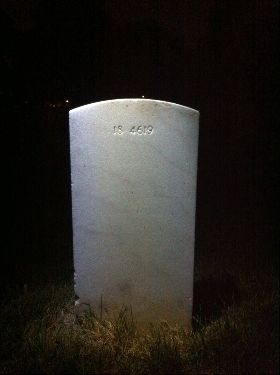 Back of headstone — Jesse Mollony