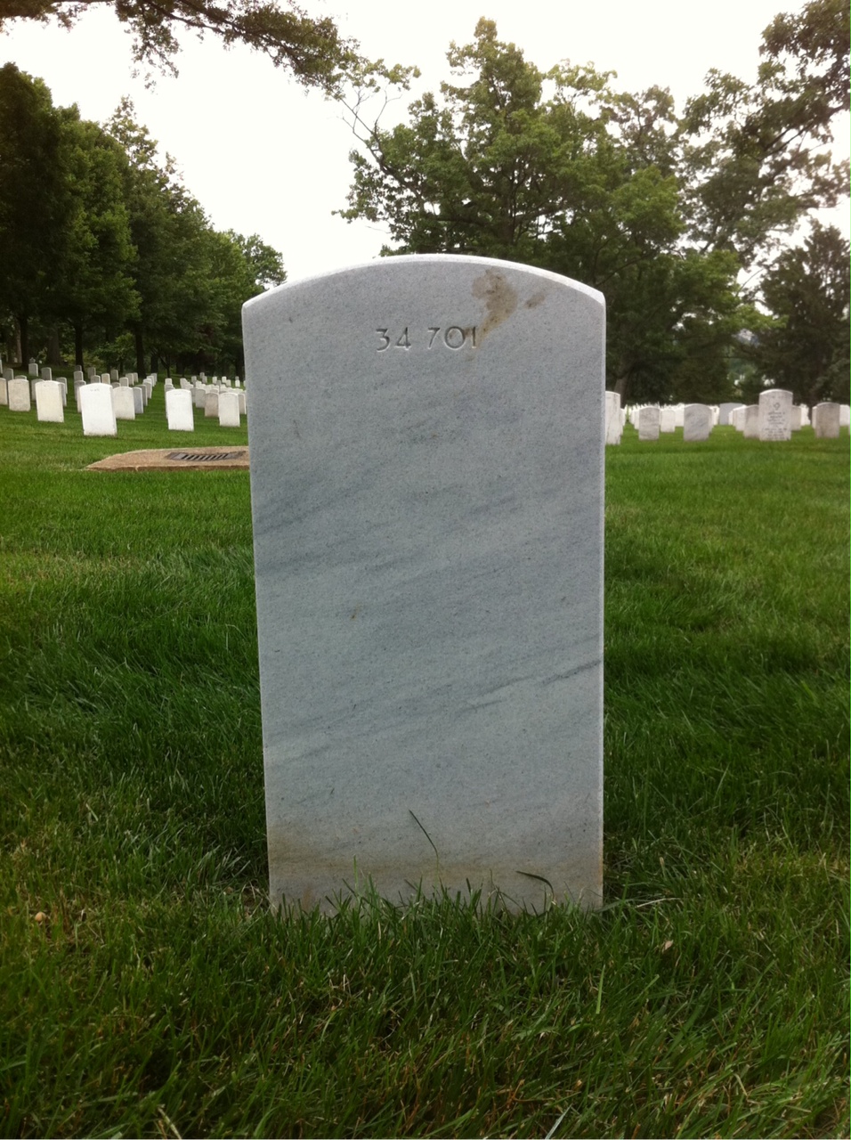 Back of headstone — Timothy Murphy