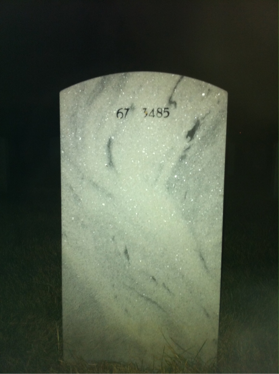 Back of headstone — Robert Bondy