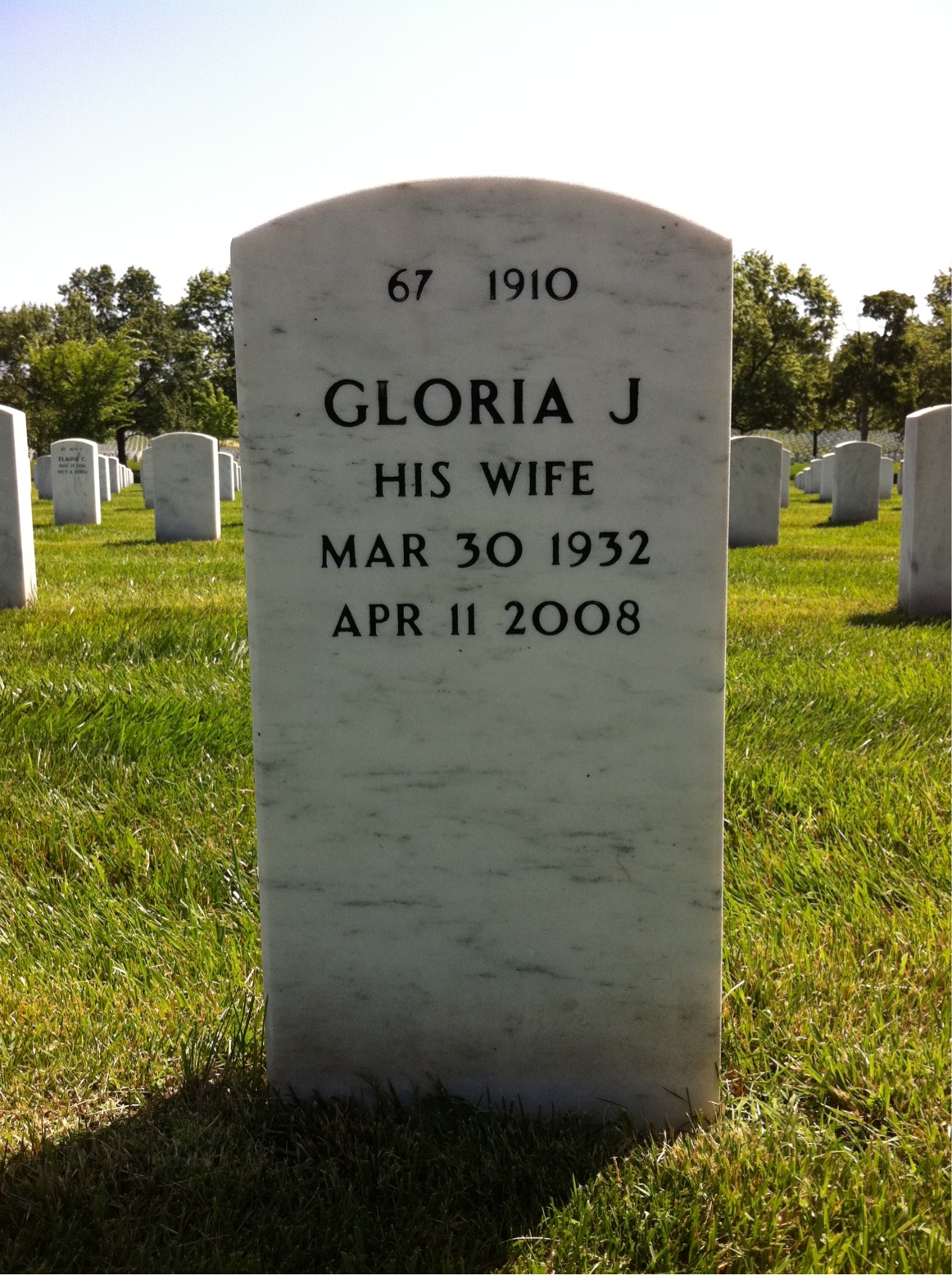 Back of headstone — Robert Akers