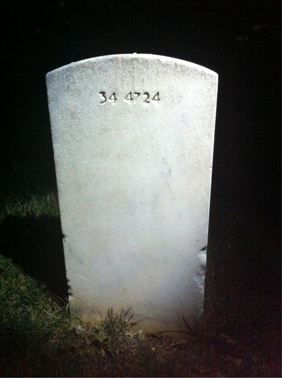 Back of headstone — Jaffa Awalt