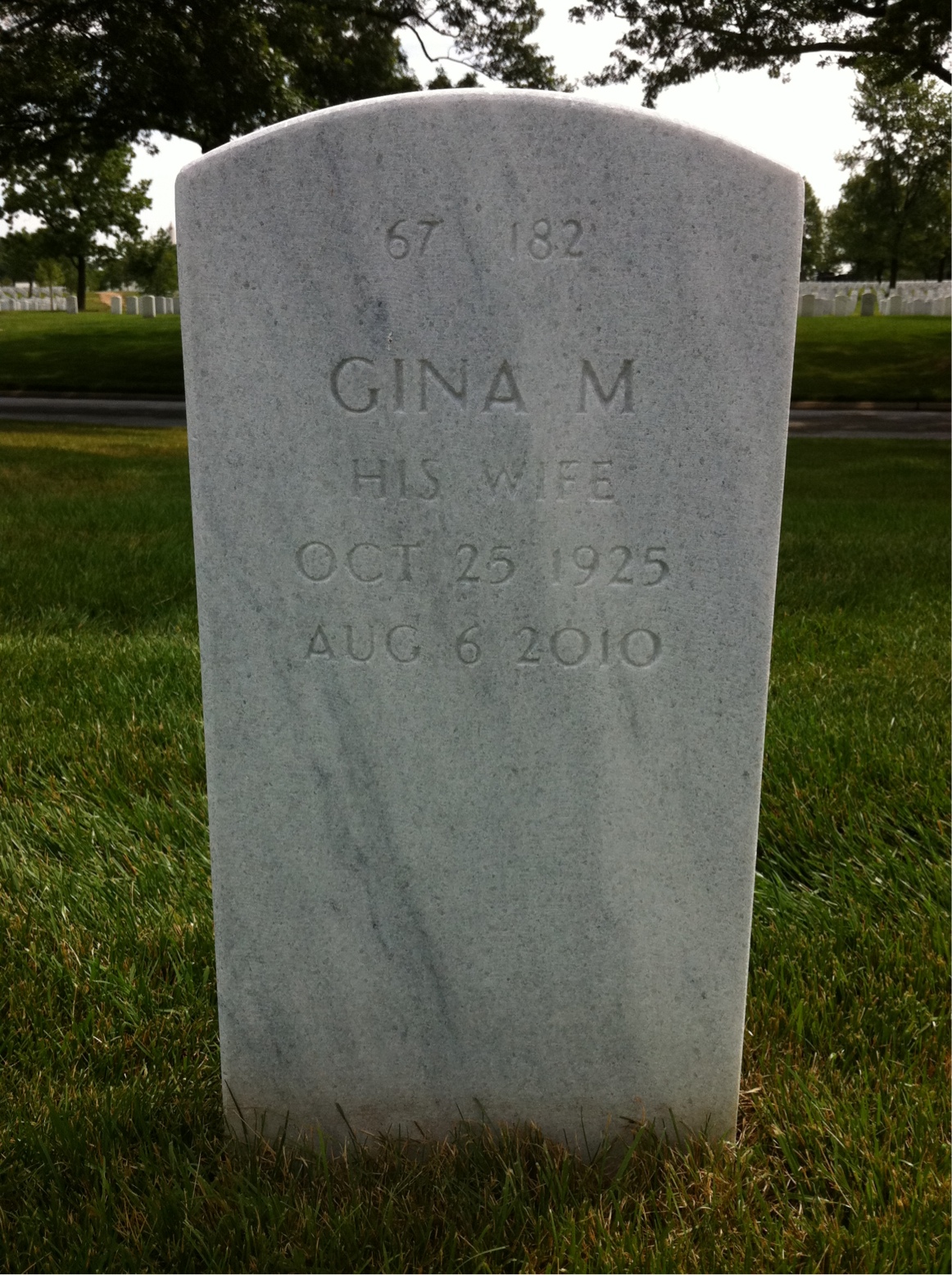Back of headstone — Paul Muhar