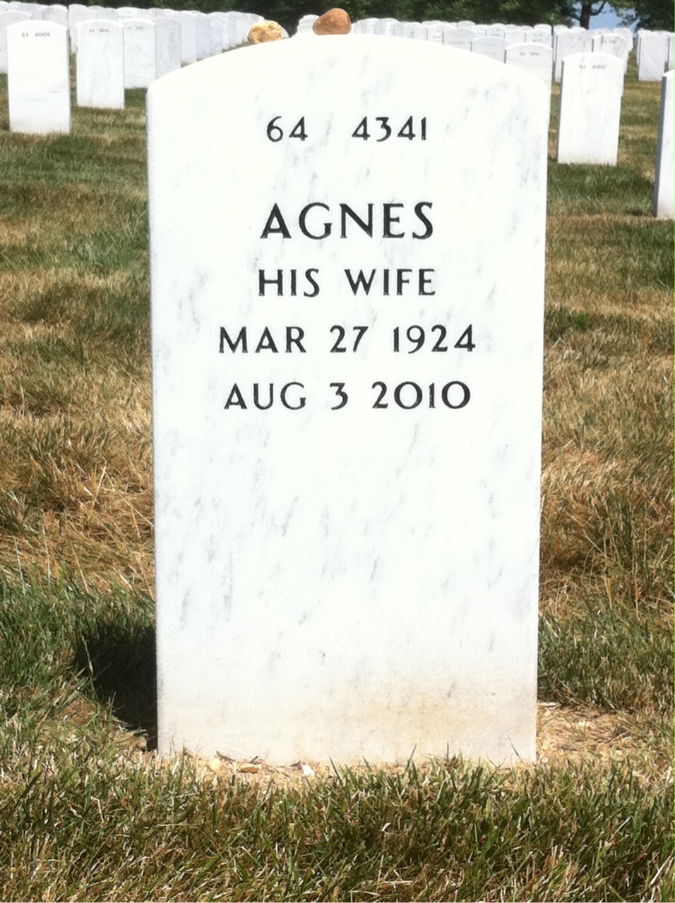 Back of headstone — Mauro Mandello