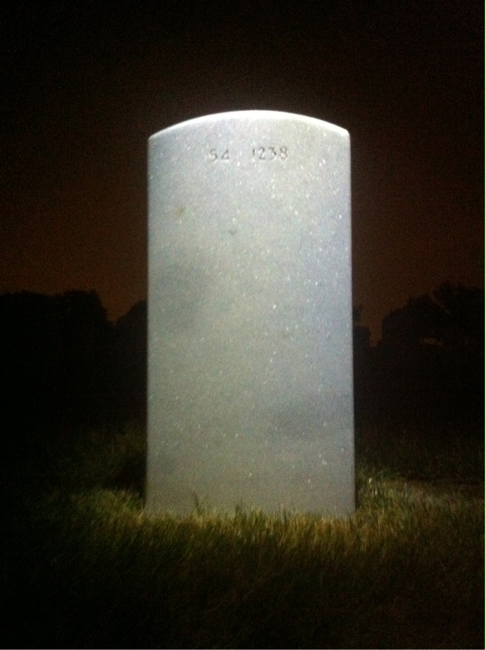 Back of headstone — Jack Lewis
