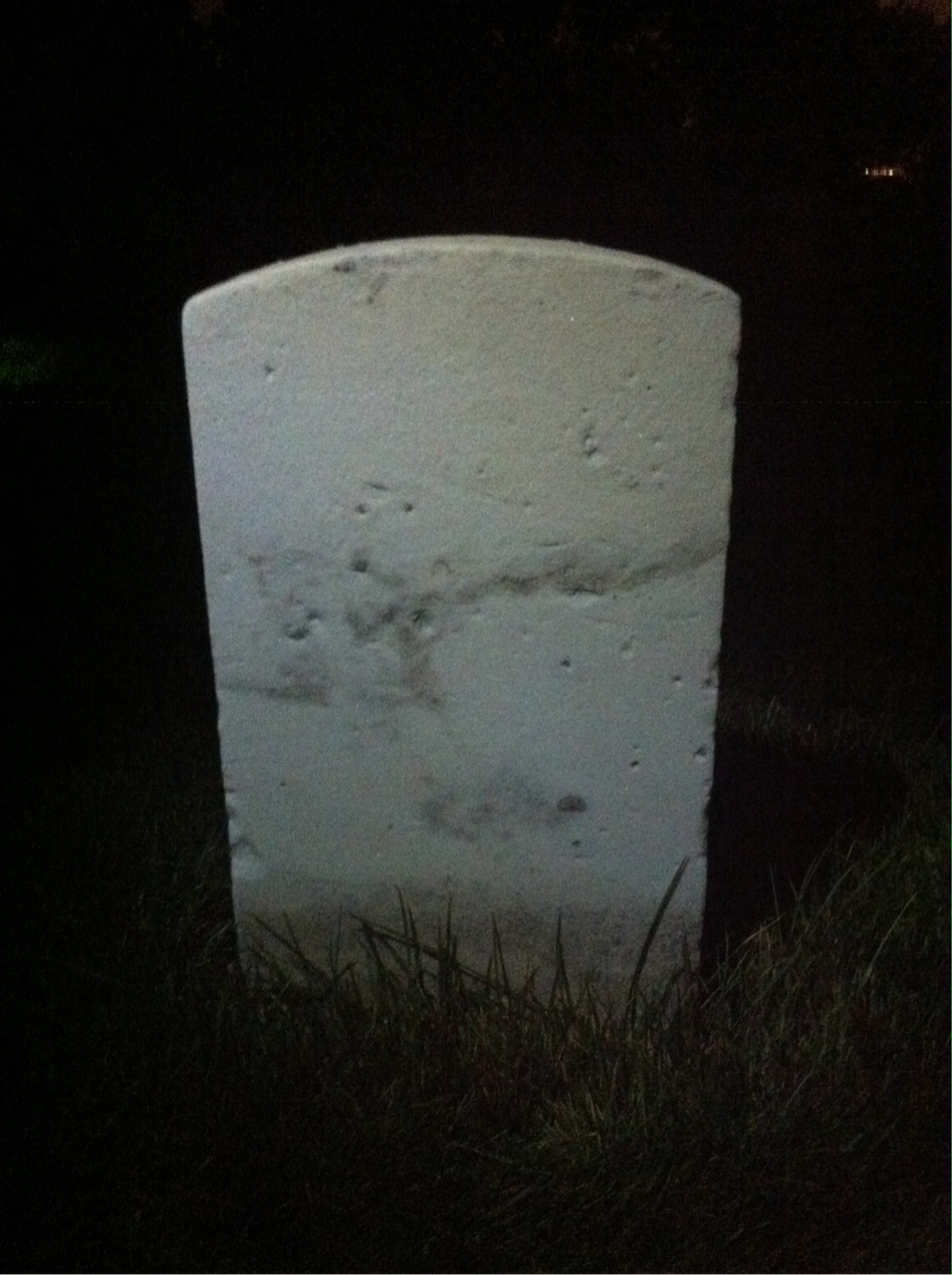 Back of headstone — Joseph Ahneman