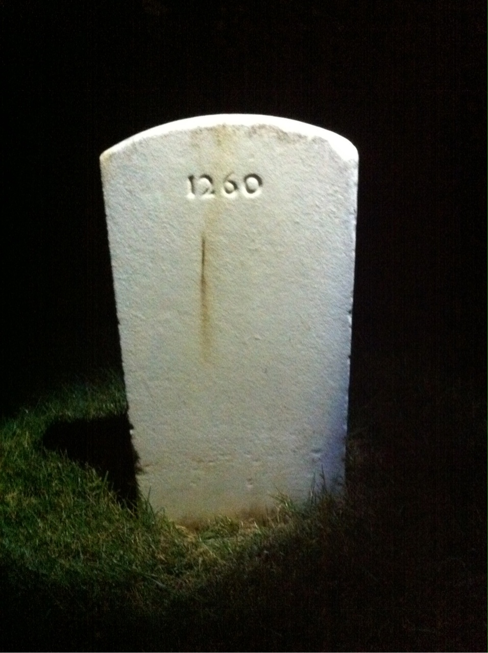Back of headstone — Joseph Alley