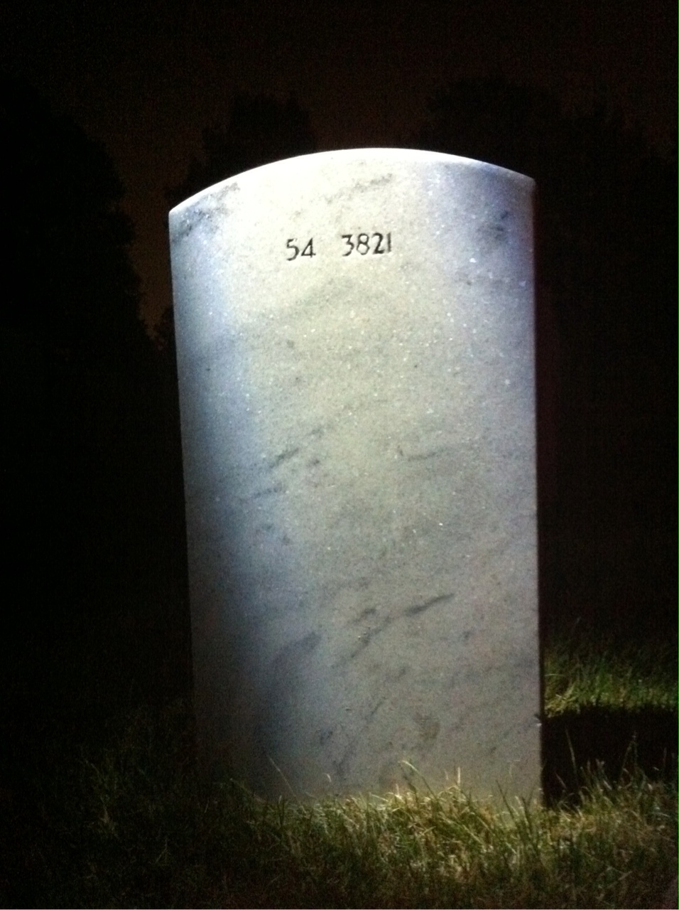 Back of headstone — Richard Bird