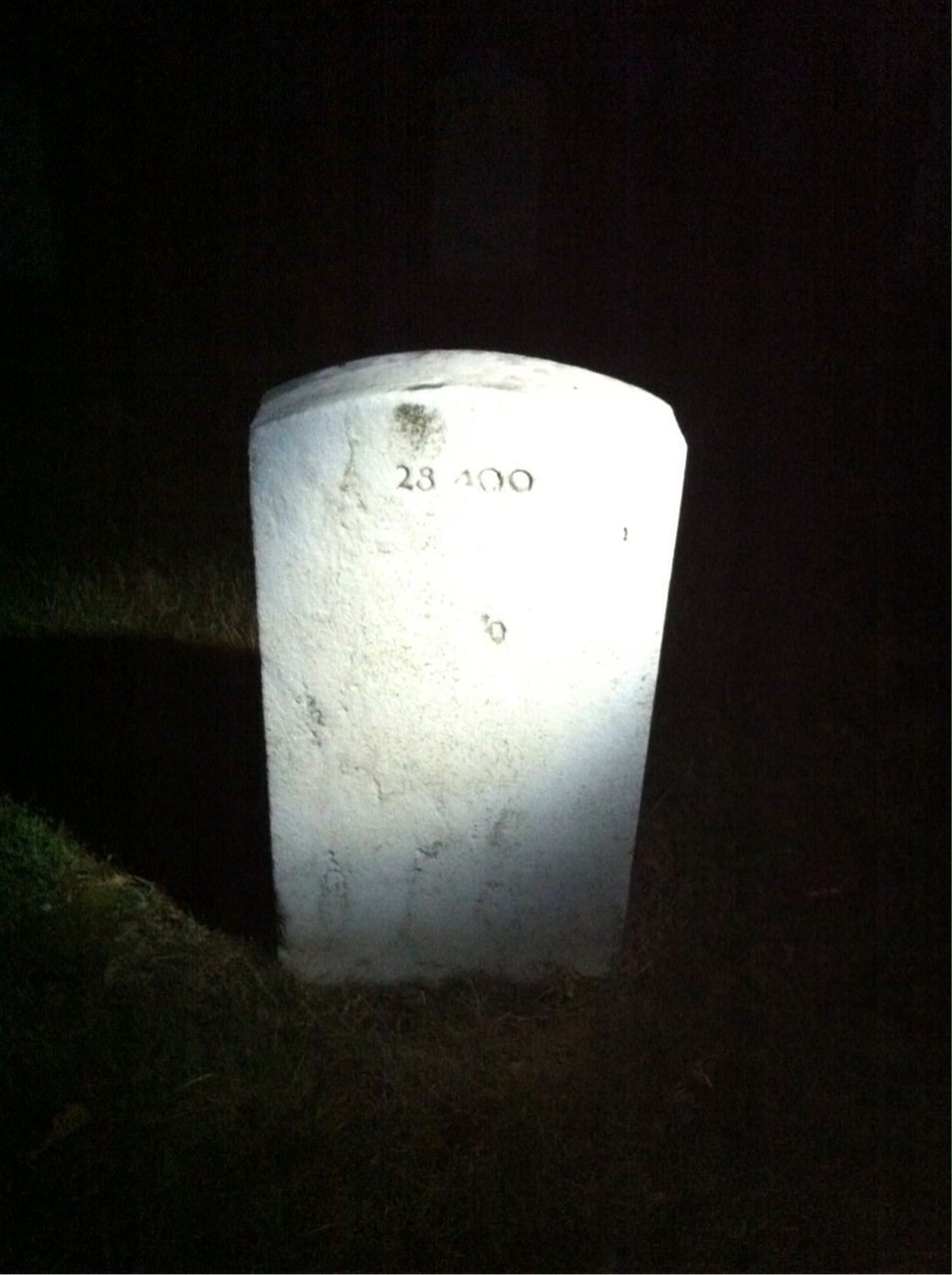 Back of headstone — Max Muller