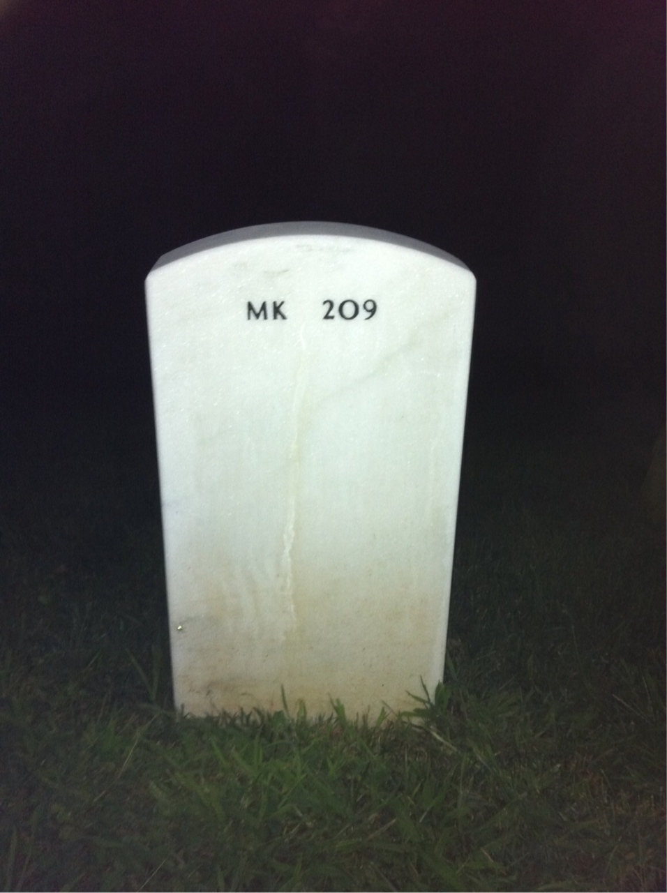 Back of headstone — John Bogert