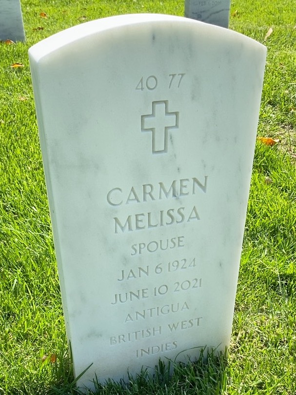 Back of headstone — Bernard Roubo