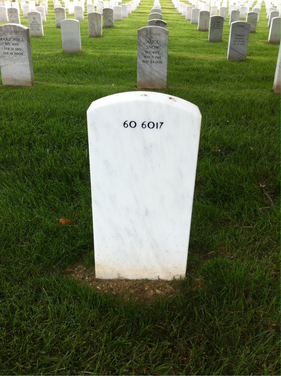 Back of headstone — Stanley Millstein