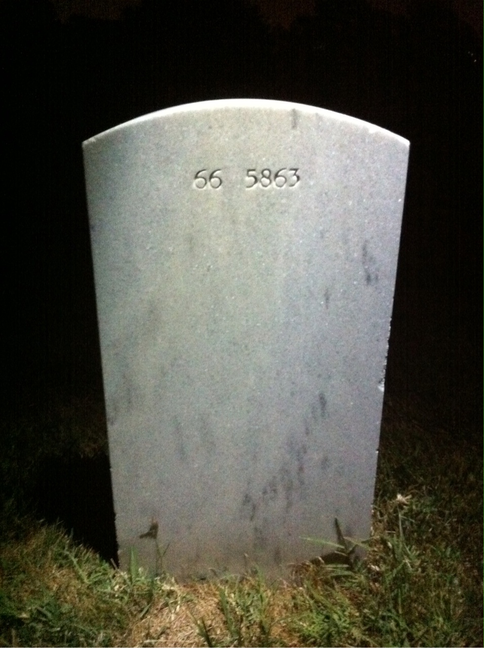 Back of headstone — Spring Lisabeth Law