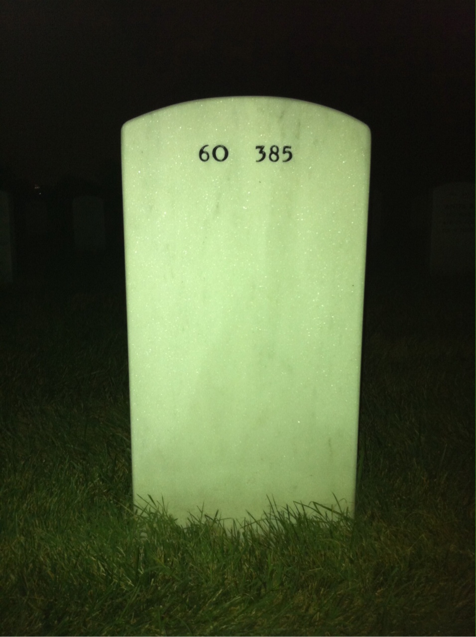 Back of headstone — Anthony Kuzanek