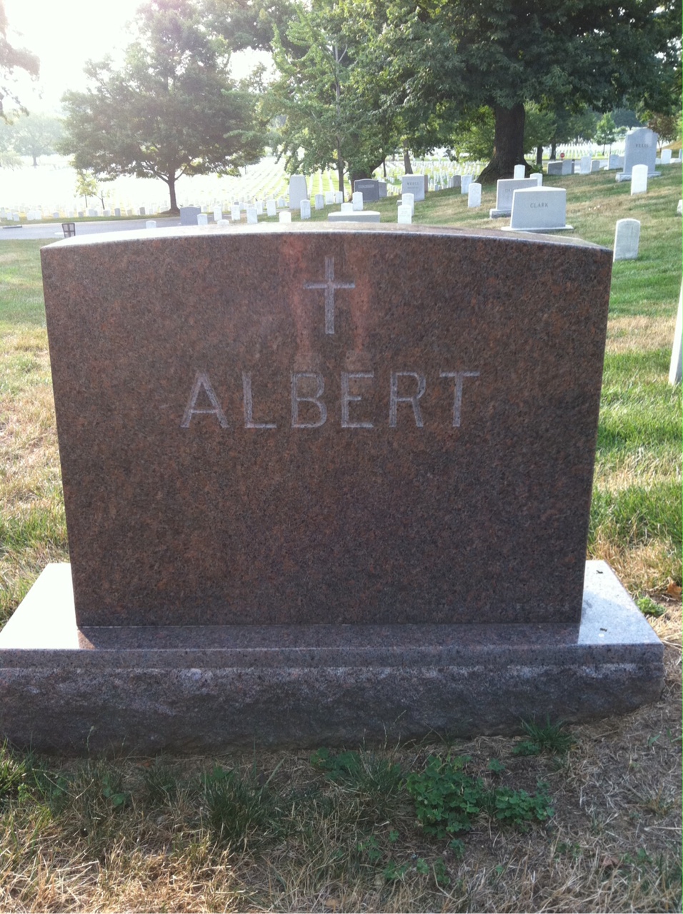 Back of headstone — Fern Albert