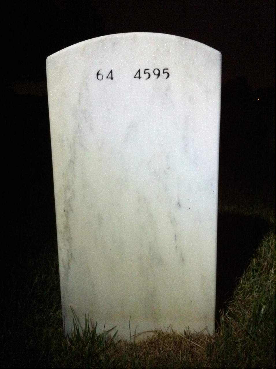 Back of headstone — Geoffrey Mcmillin