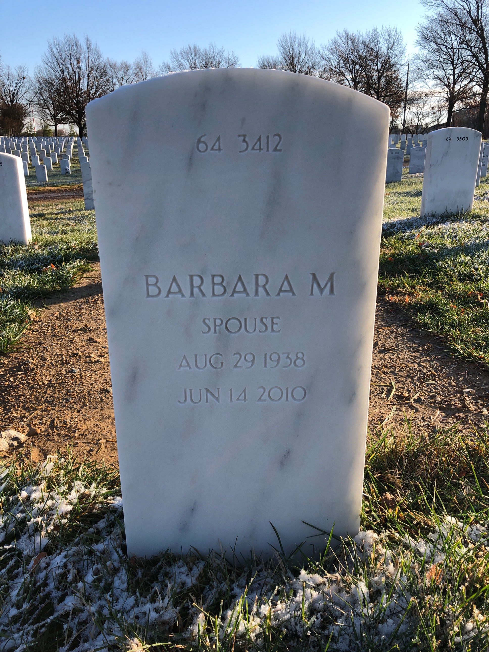 Back of headstone — Thomas Smith