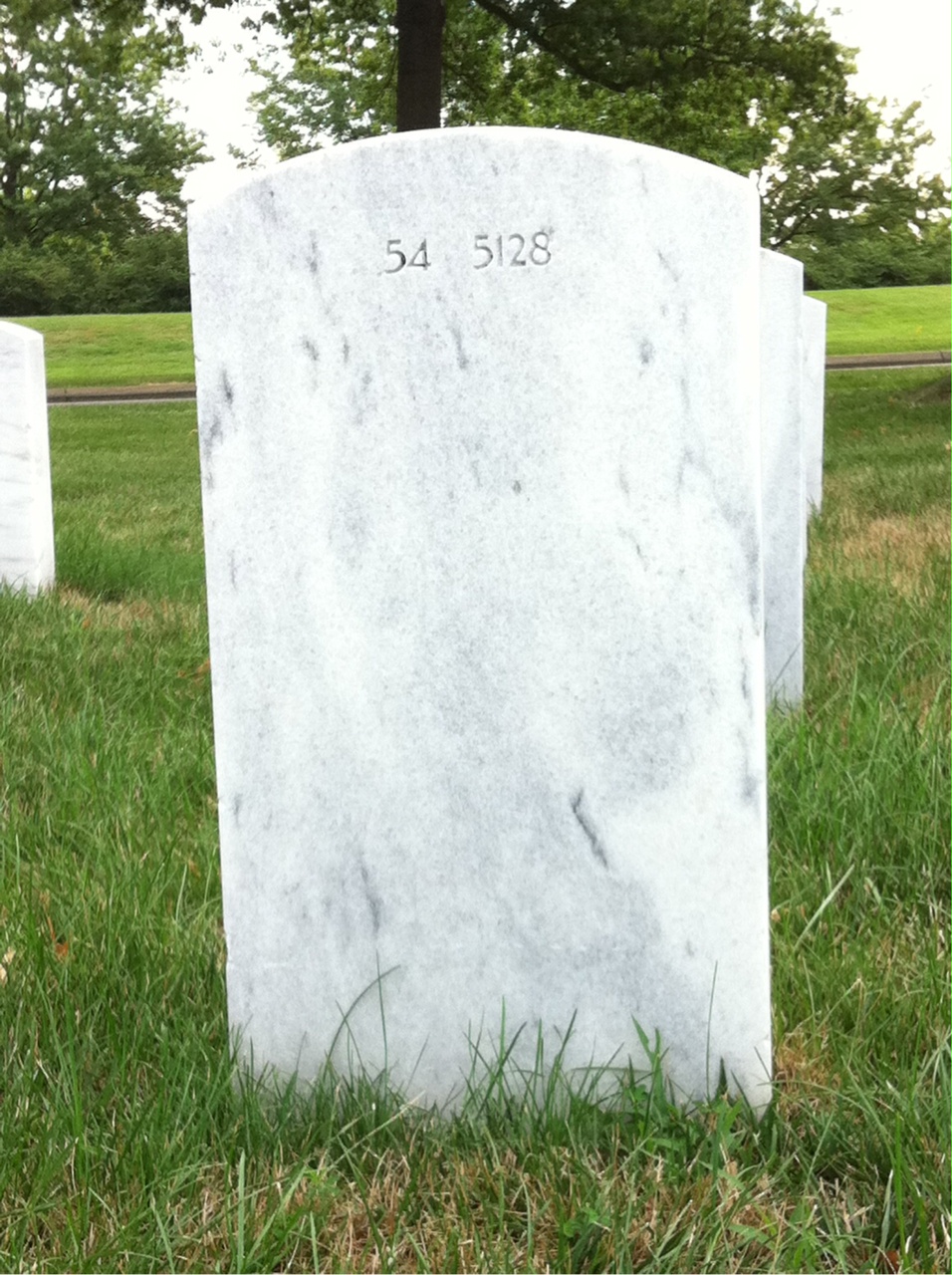 Back of headstone — James Morgan