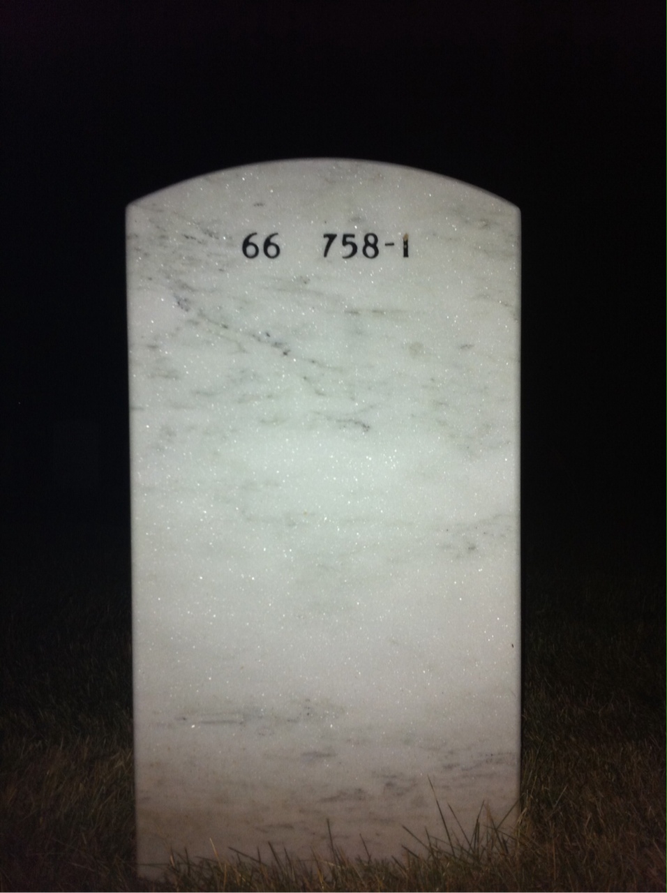 Back of headstone — Steven Elledge