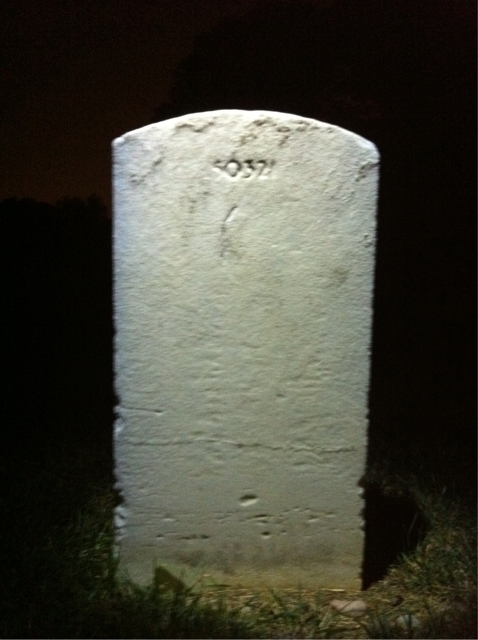 Back of headstone — Victor Anderson
