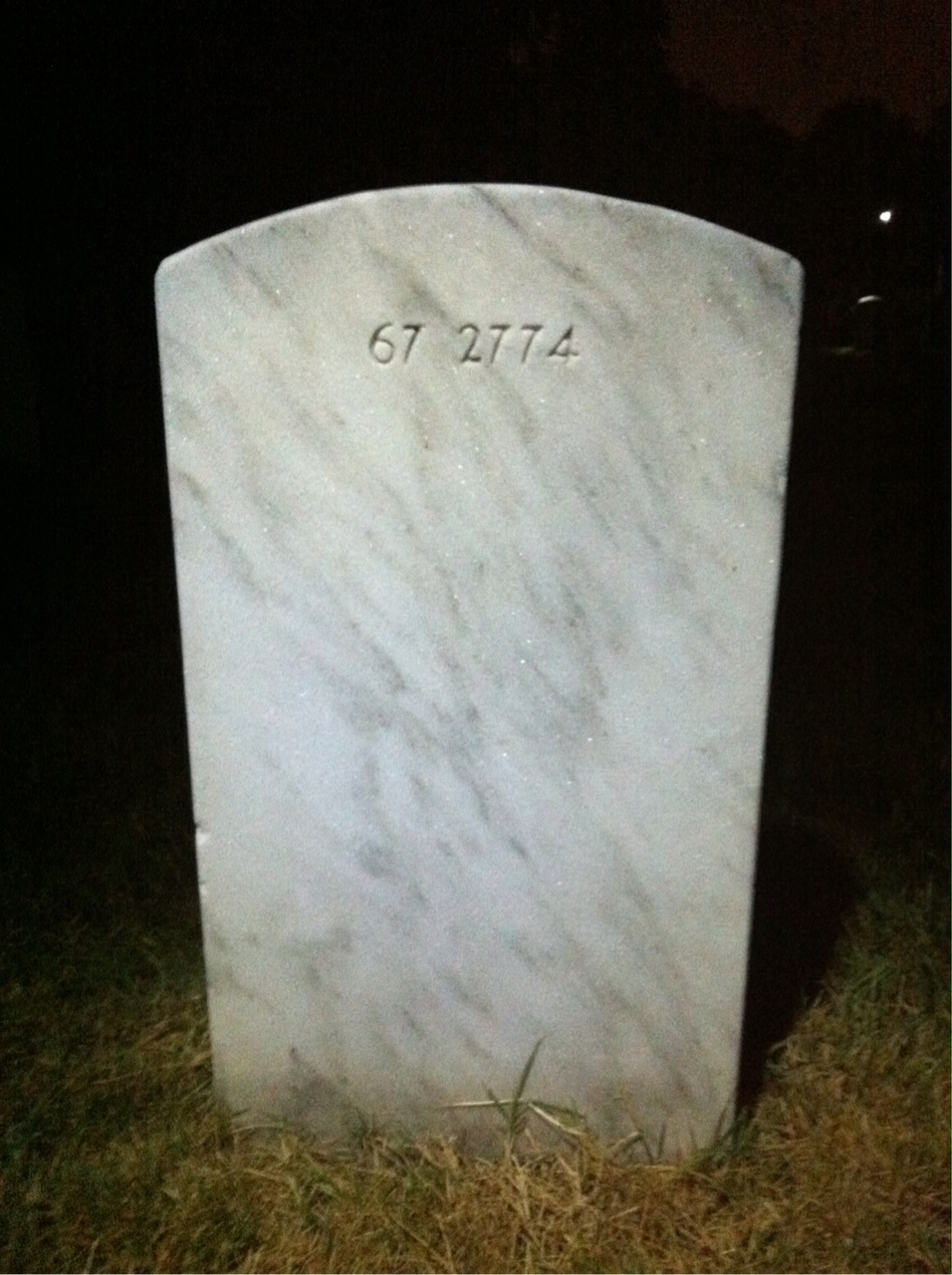 Back of headstone — Walter Appelle