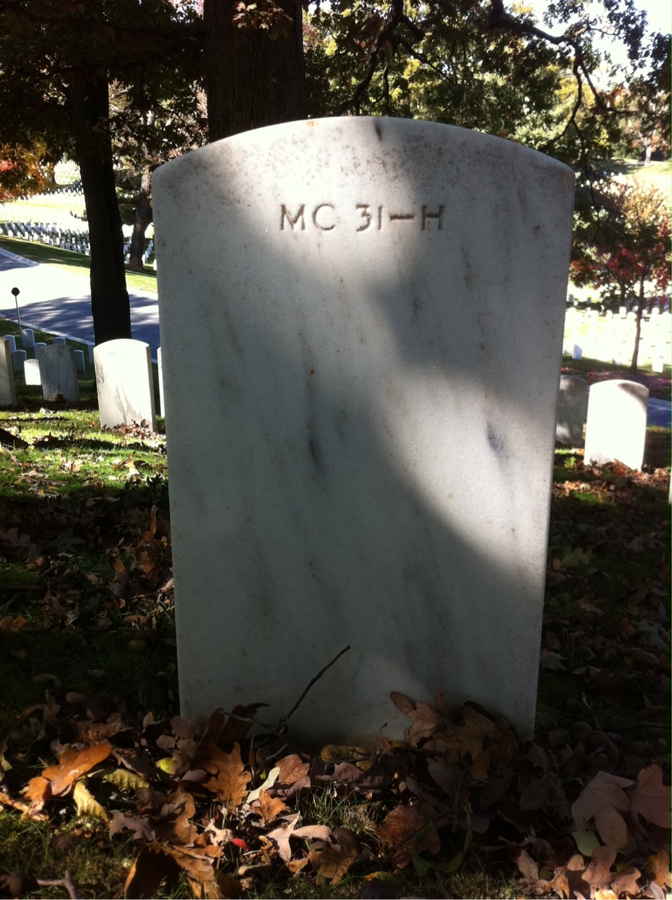 Back of headstone — Bartrand Constantine