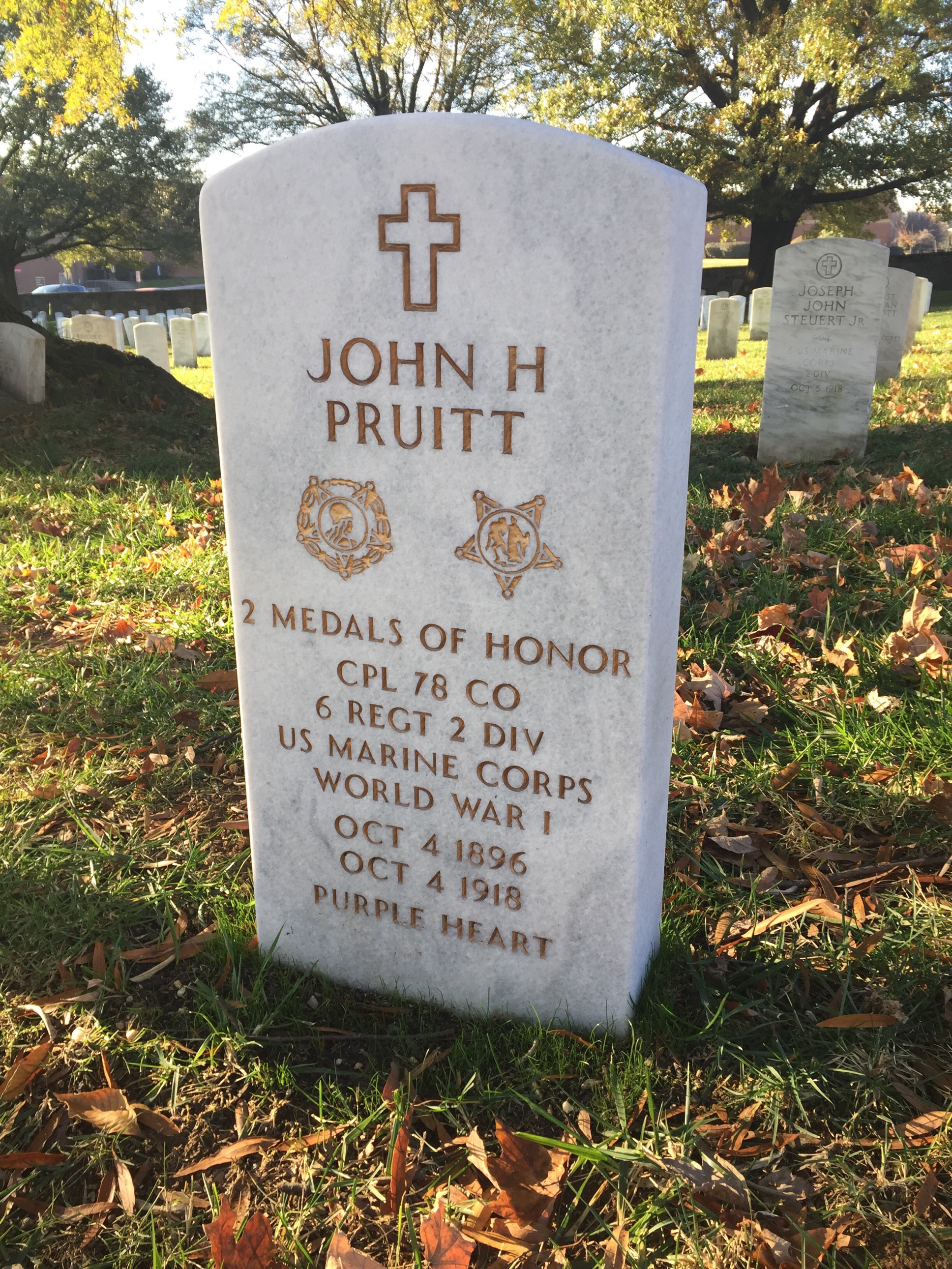 Headstone of John H. Pruitt