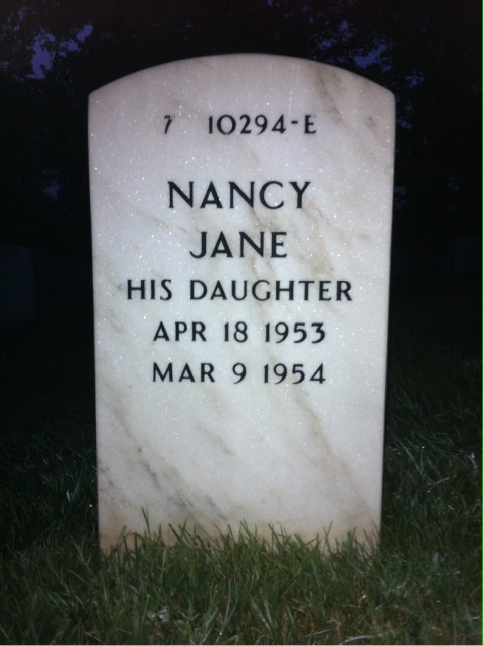 Back of headstone — Charles Botdorf