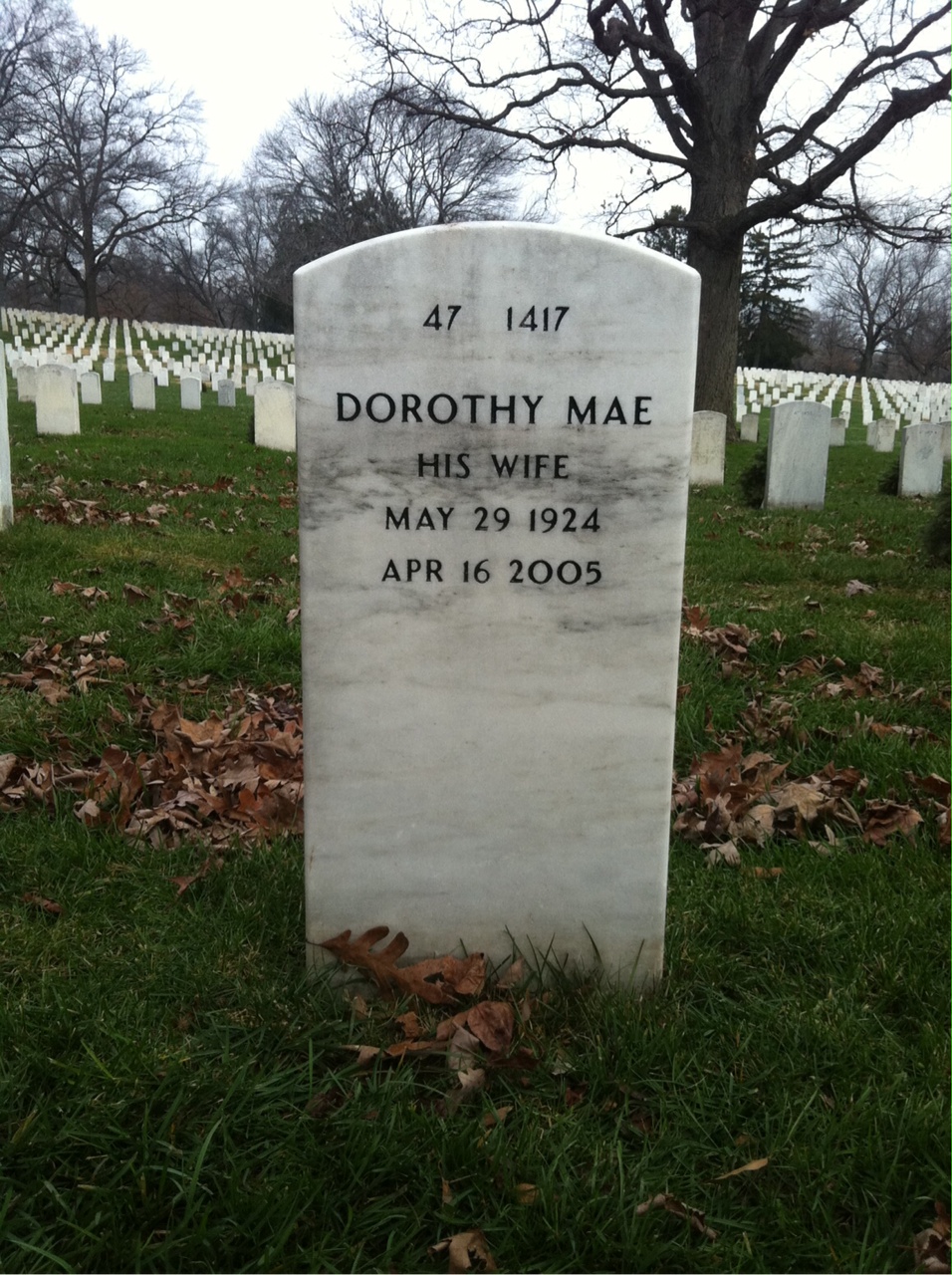 Back of headstone — Merlin Gibson