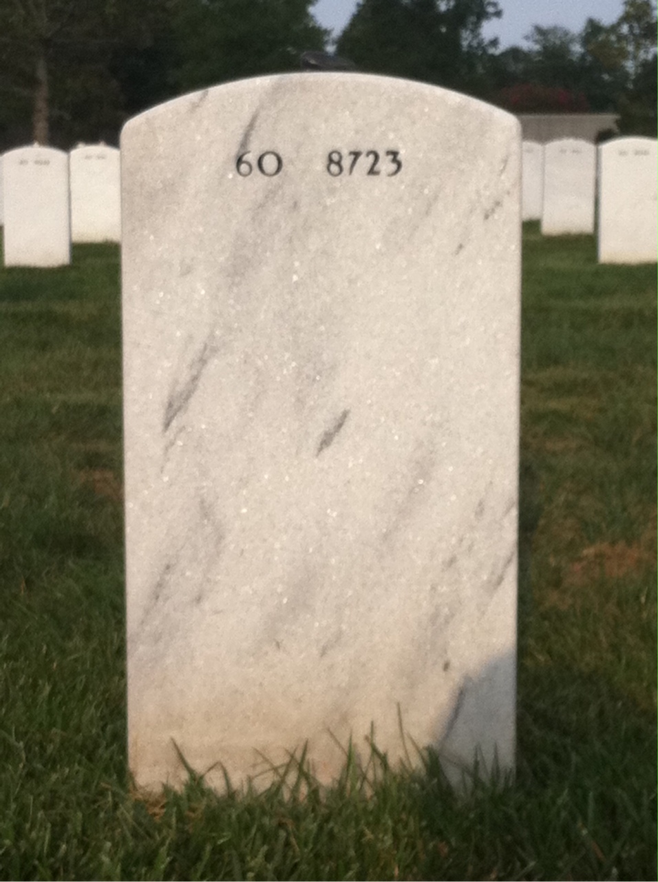 Back of headstone — Alexander Van Aalten