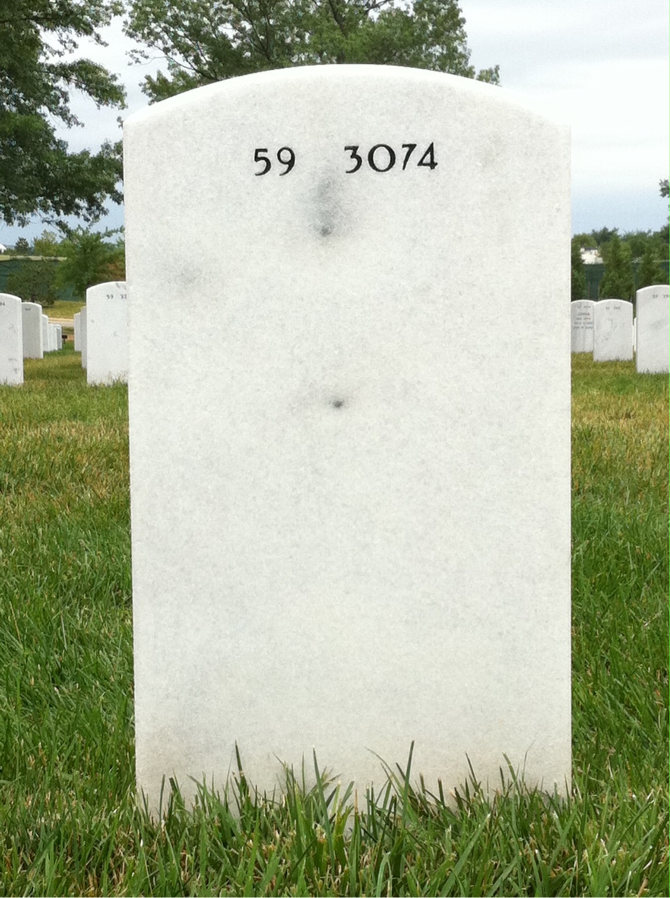 Back of headstone — Eartha Thornton-Davis