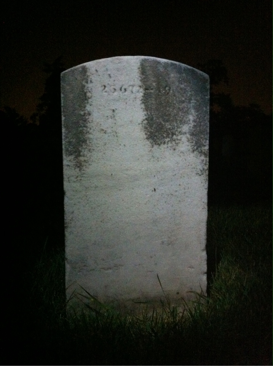 Back of headstone — Emery Mugridge