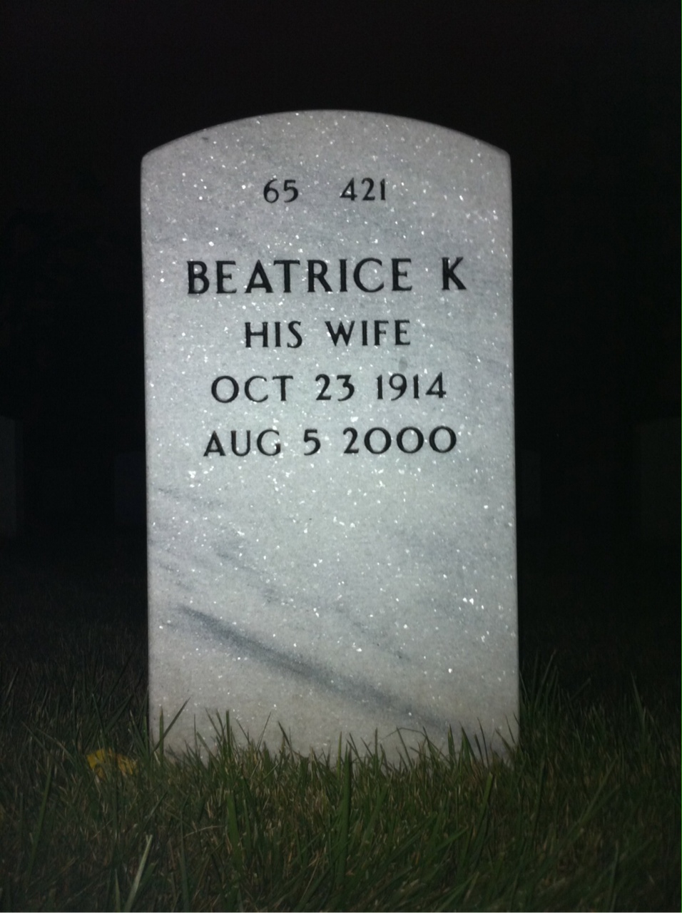 Back of headstone — Jules Bassin