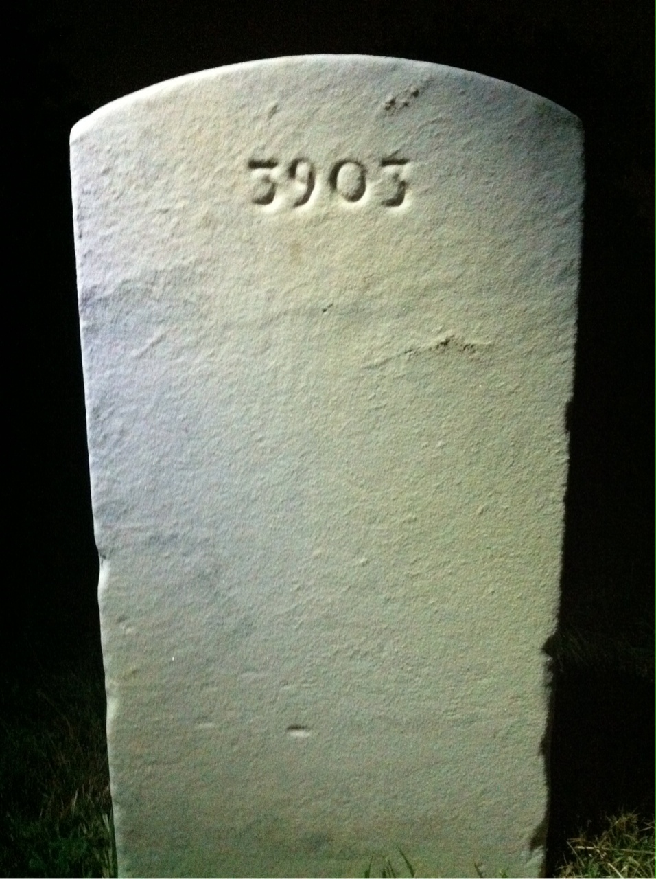 Back of headstone — Tomyns Monaghan