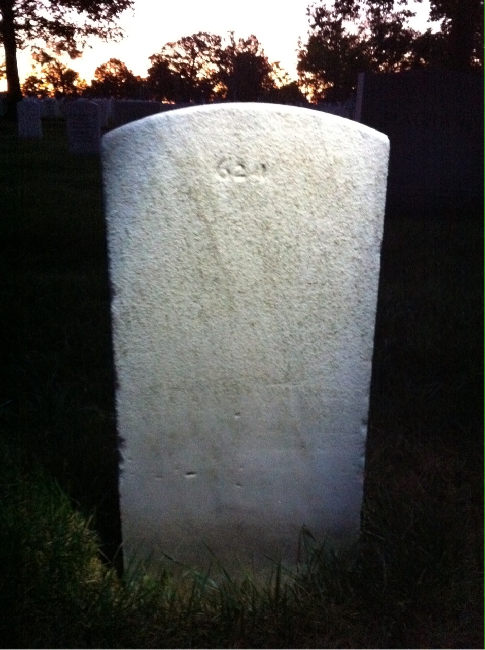 Back of headstone — George Mcnelly