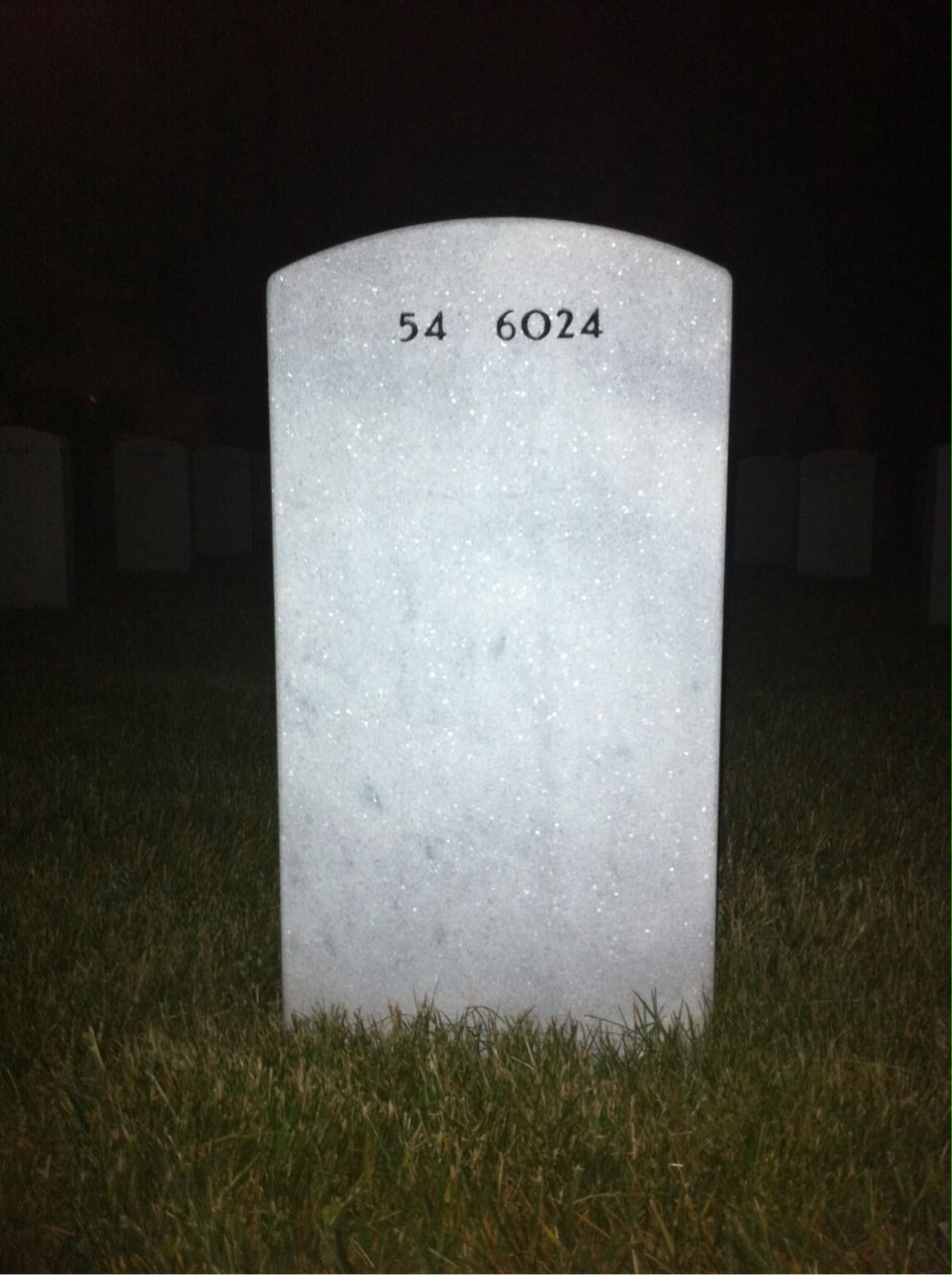 Back of headstone — Jerome Silverman