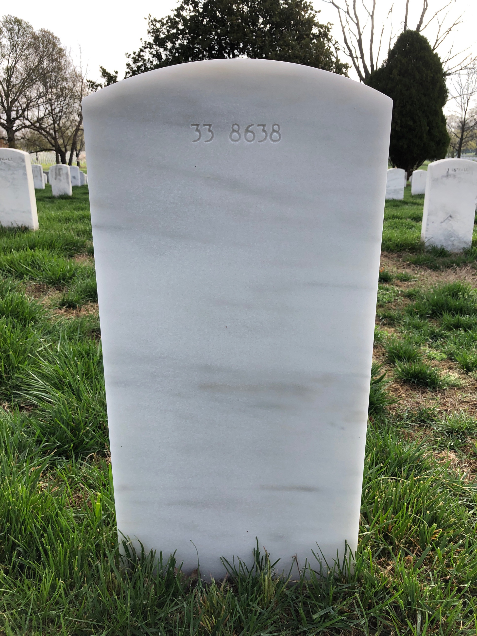 Back of headstone — Joseph Amato