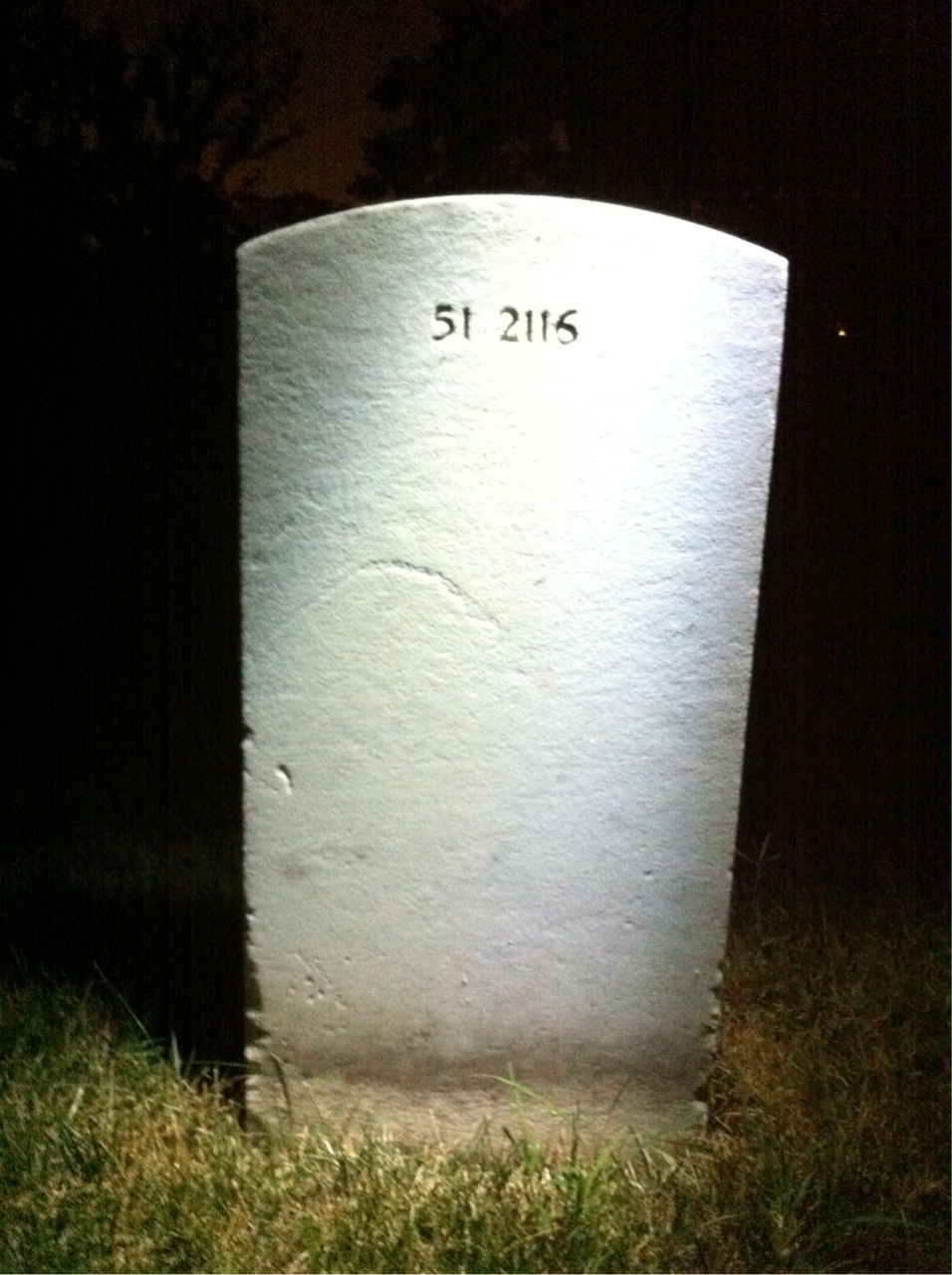 Back of headstone — Ruth Austria