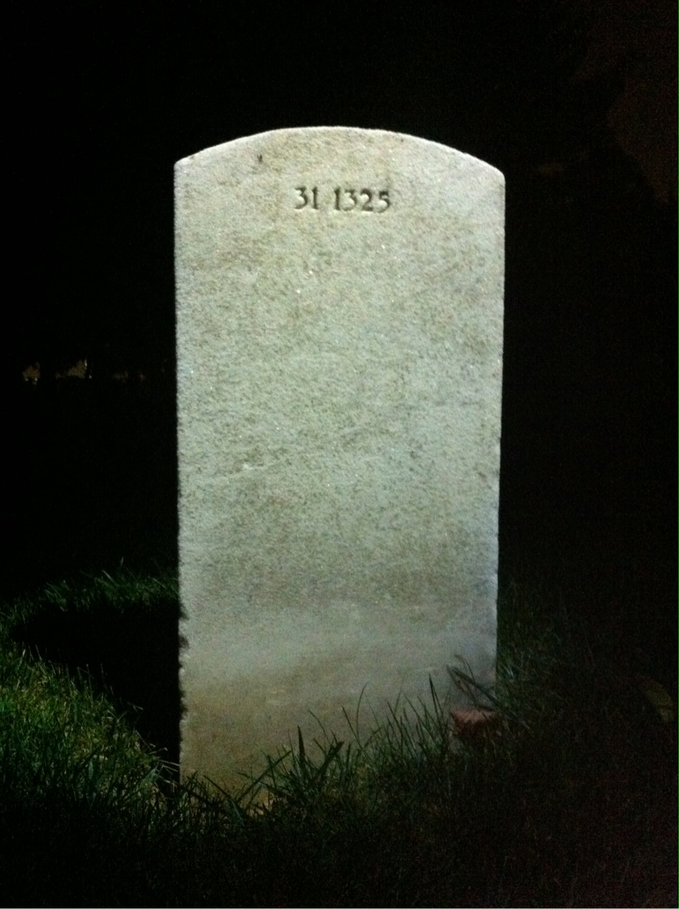 Back of headstone — Charles Mulkern