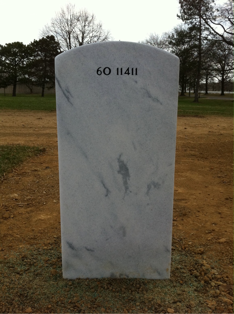 Back of headstone — Frederick Douglas Blanchard