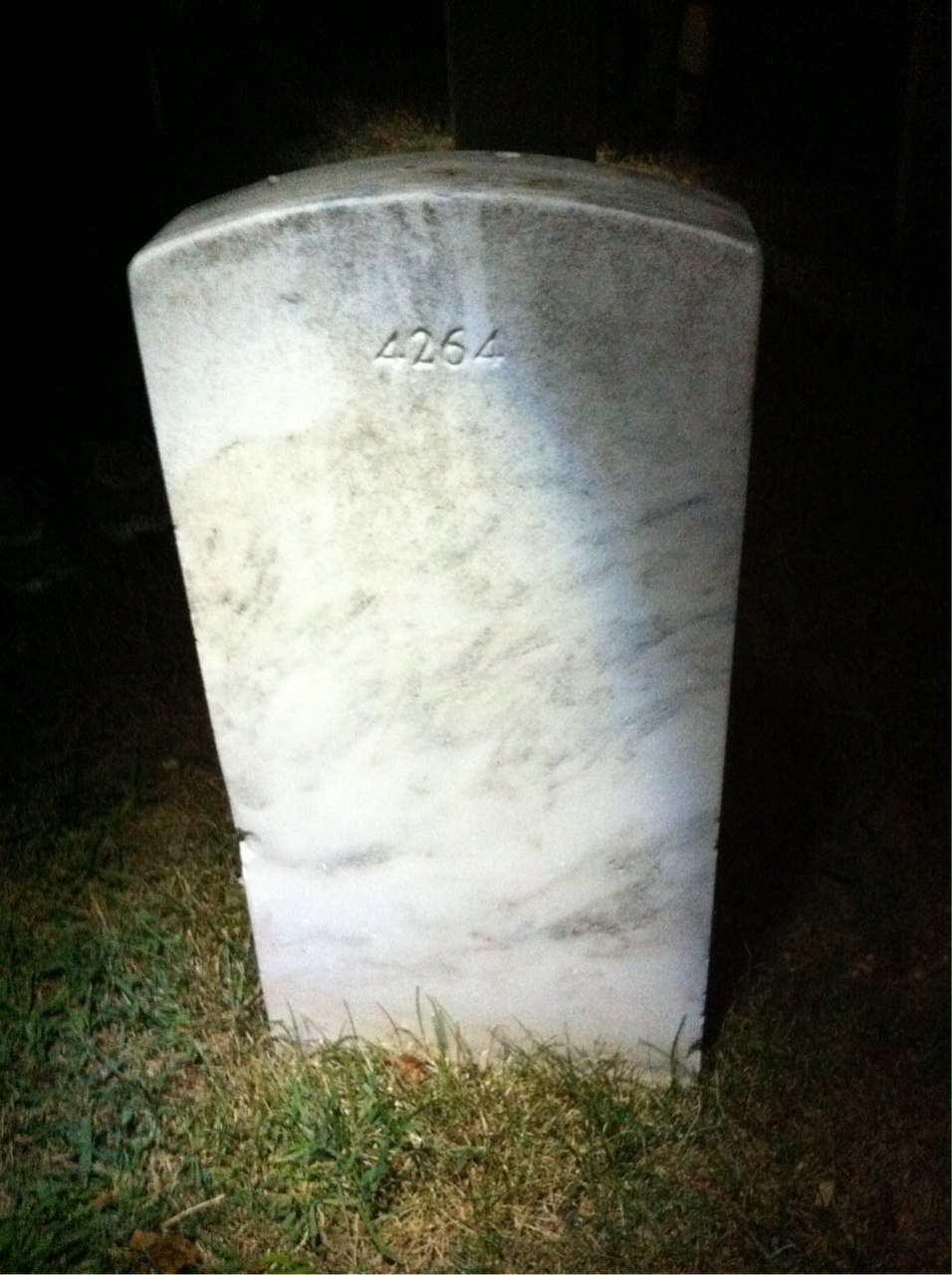 Back of headstone — Susan Morgan