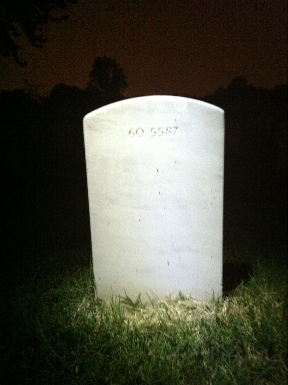 Back of headstone — Benjamin Morris