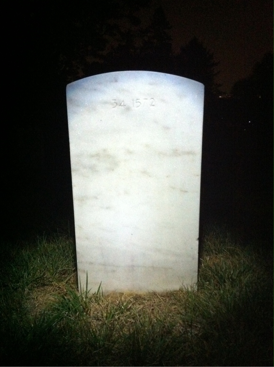 Back of headstone — Jessie Midkiff