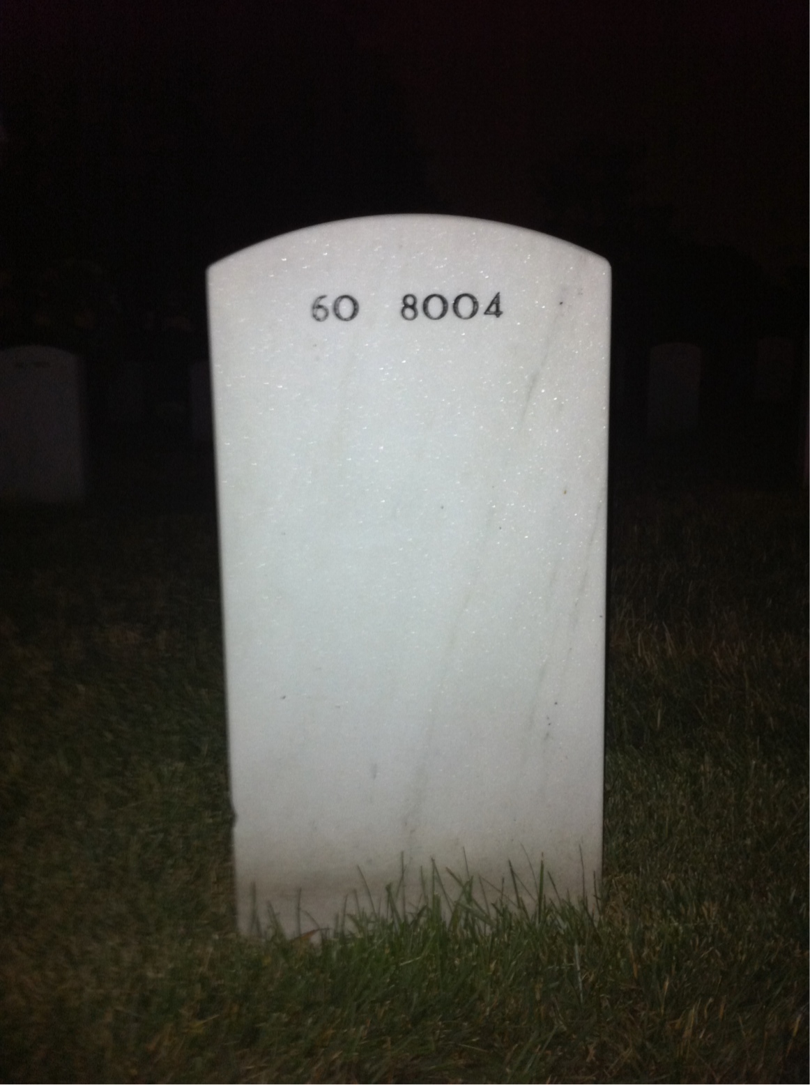 Back of headstone — Rodney Jones