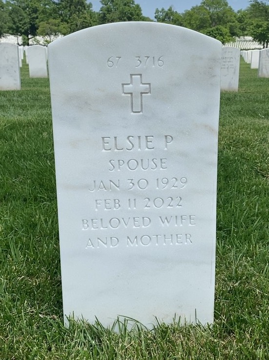 Back of headstone — Harrison Crockett