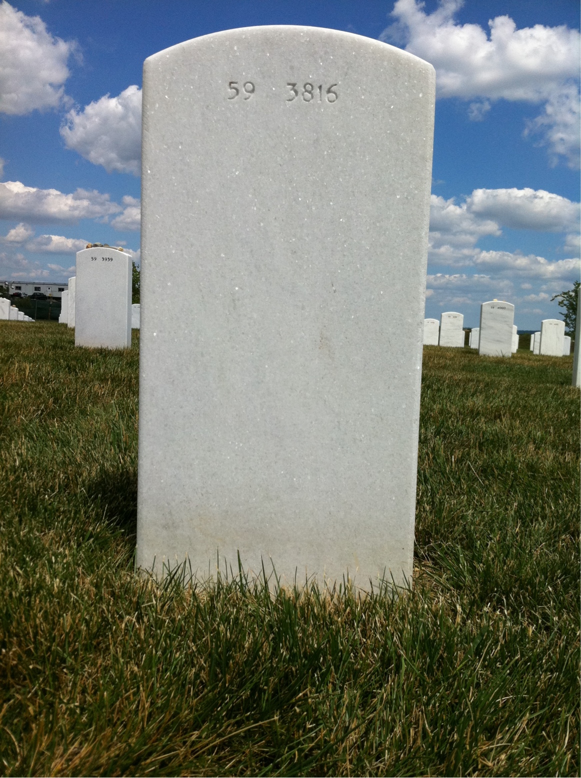 Back of headstone — William Shafer