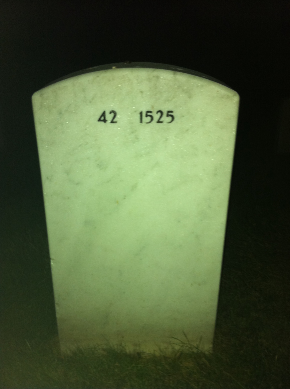 Back of headstone — Russell Swain