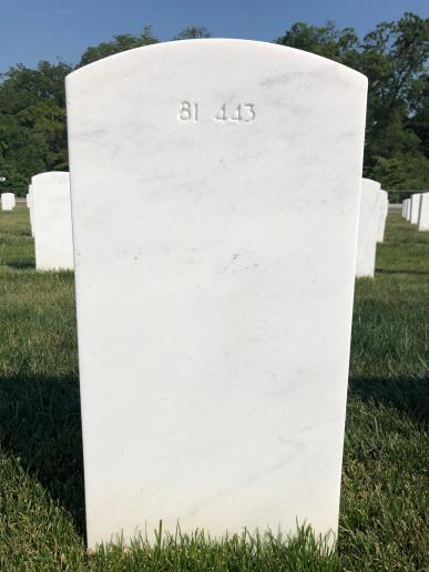 Back of headstone — Anthony Adessa